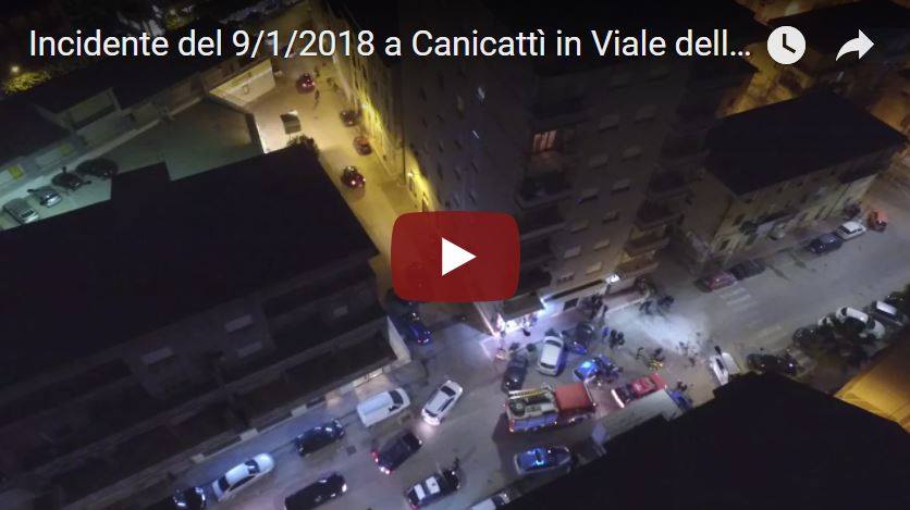Incidente del 09 01 2018 a Canicatti in Viale della Vittoria