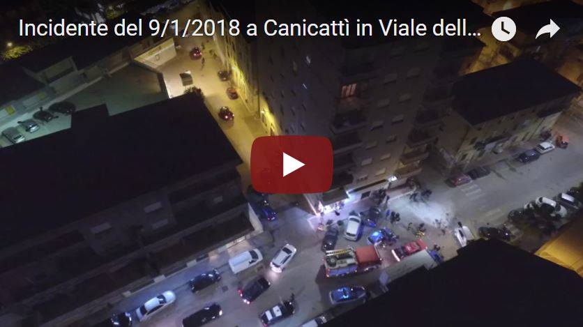Canicattì: incidente in Viale della Vittoria (Video).