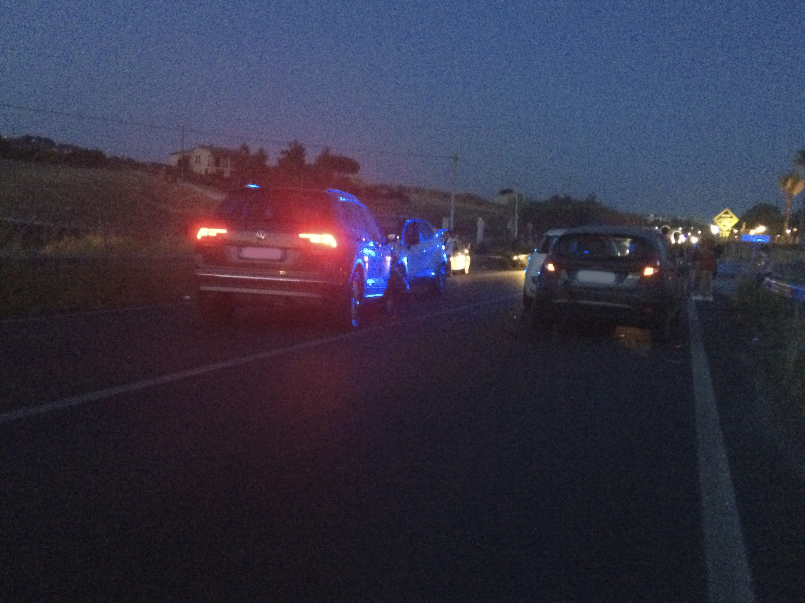 Canicattì poker d'Auto: Scontro in via Giudice Saetta