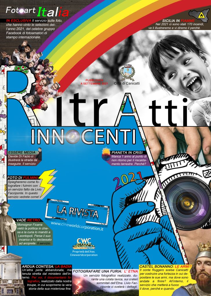 Prima pagine della Rivista Ritratti Innocenti 2021