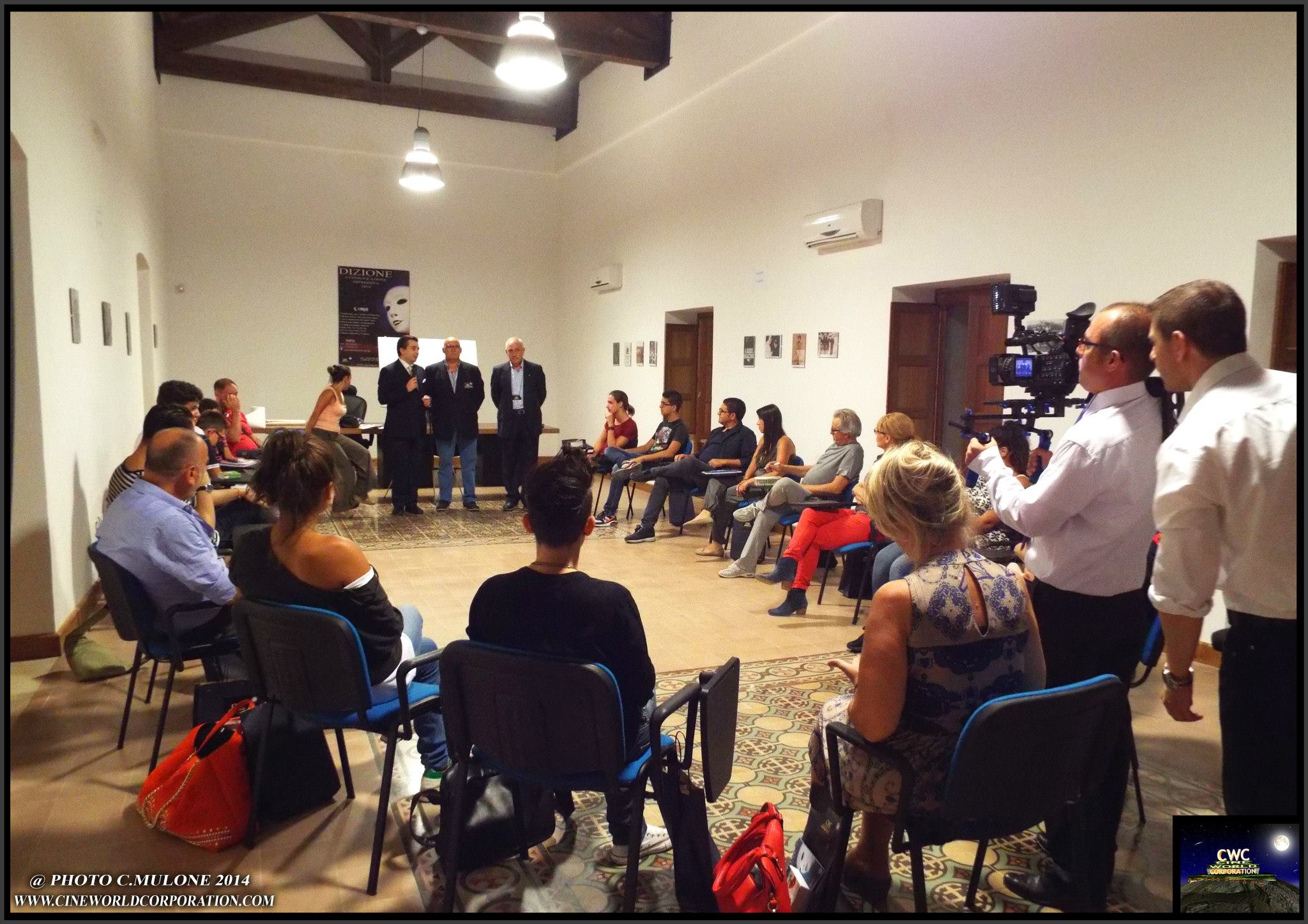 Canicattì, Cineworldcorporation: Inaugurato da una grande folla il corso di Dizione Espressiva 2014