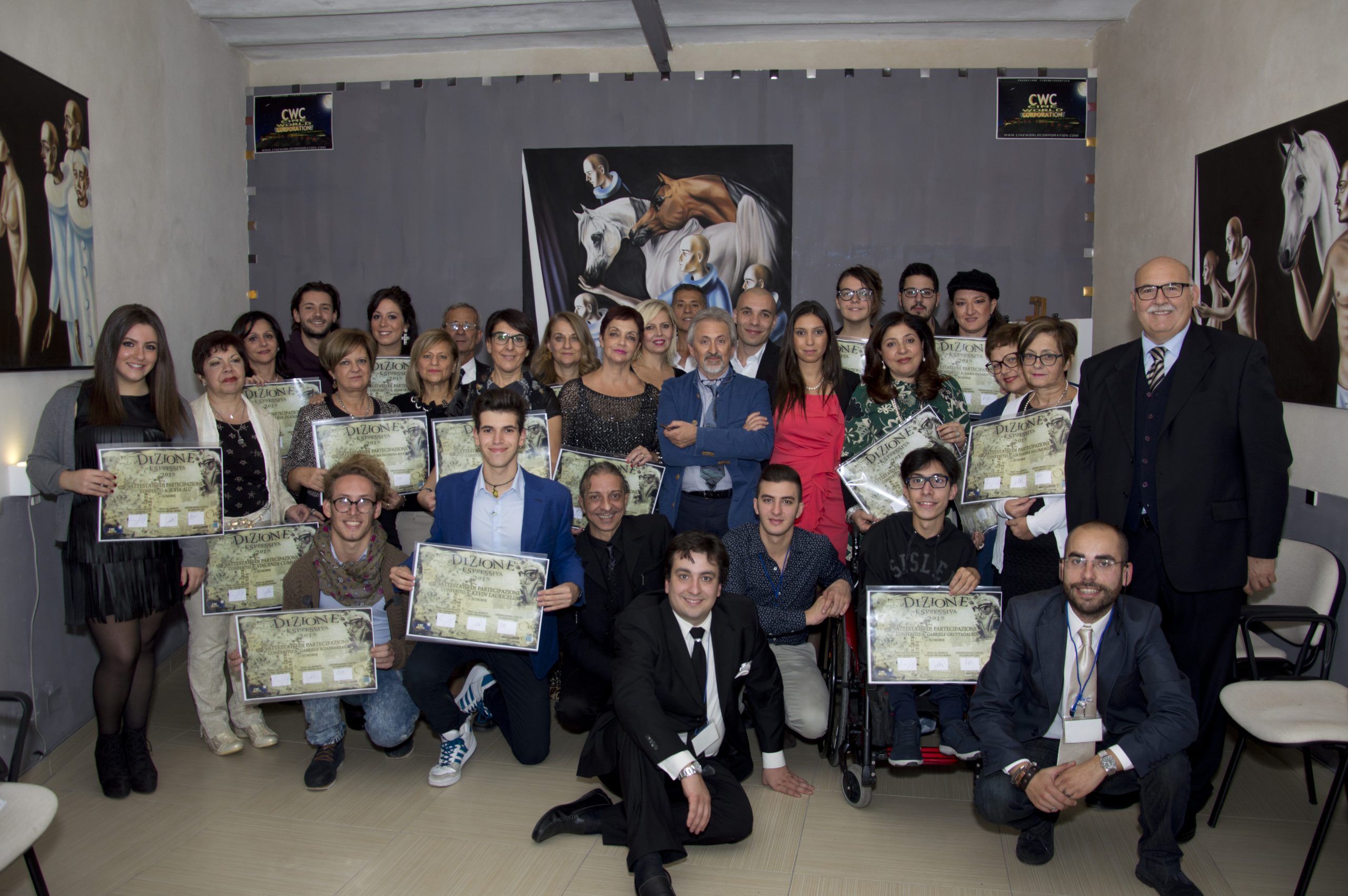 Canicattì: concluso con una grande standing ovation il corso Dizione Espressiva 2015