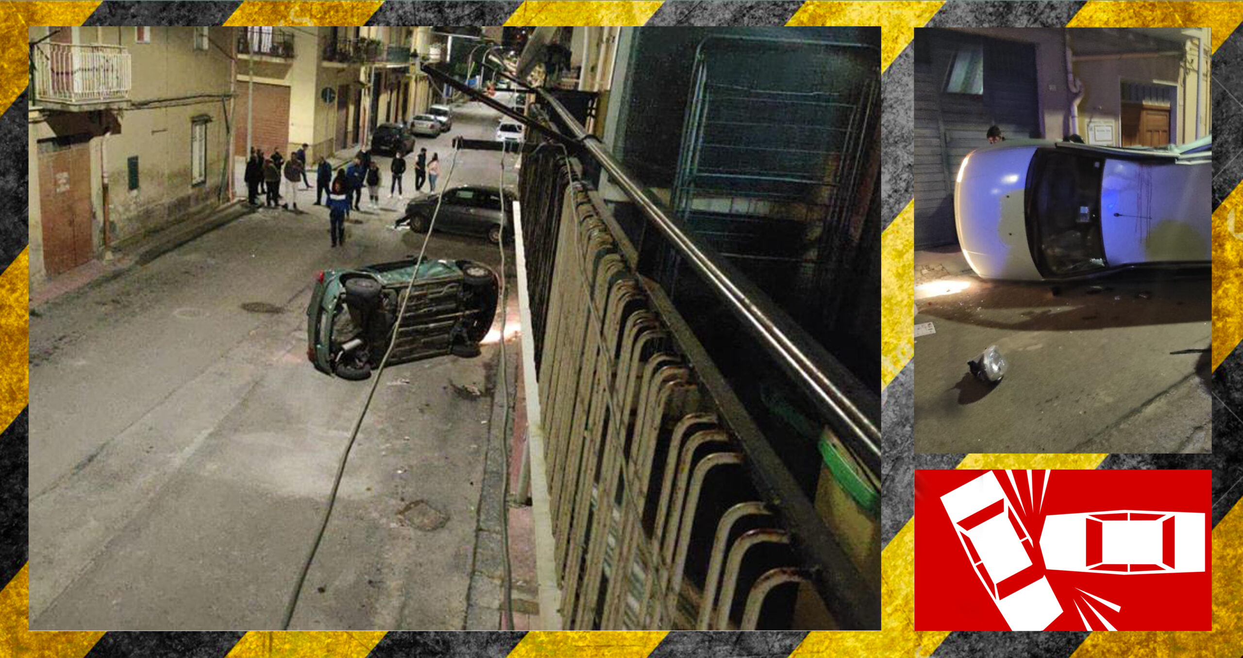 Canicattì: maxi incidente di fine anno(FOTO)