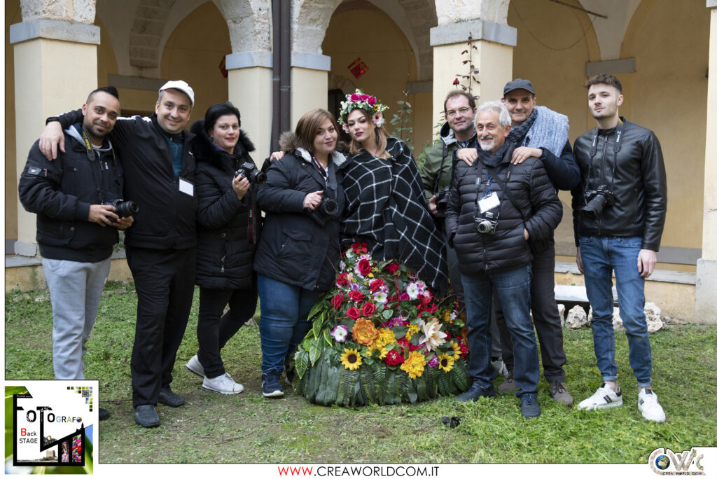 Backstage Fotografo 20202, in foto ci sono Livio Facciponte, Francesco Signorino, Giulia Lestini, Giovanni Marino, Emilia Lupo, Gioachino Golisano, Alessandro Spoto, Anna Maria Rinallo e Gaetano Ricotta