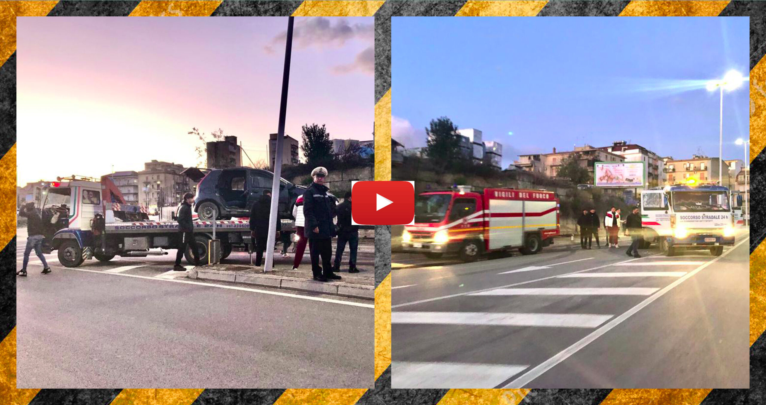 Canicattì: Violento incidente in Via Onorevole Giglia (VIDEO)
