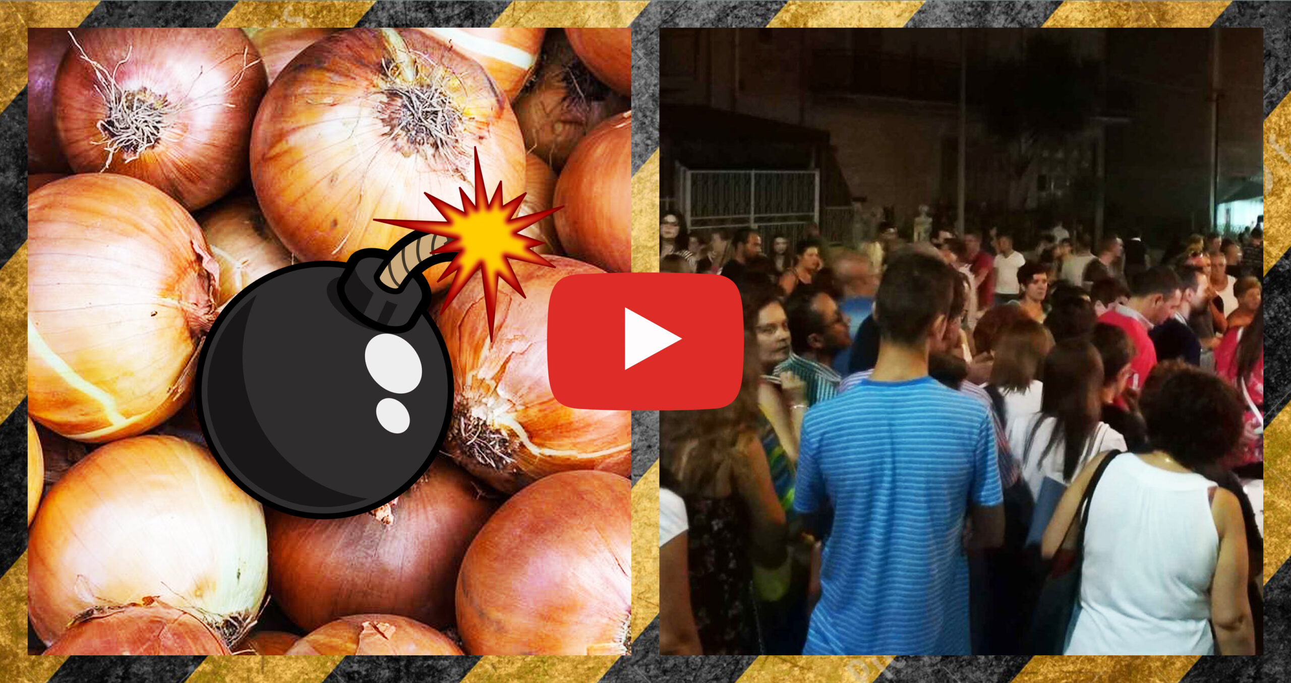 Rissa sfiorata a Castrofilippo per la sagra della cipolla (VIDEO)